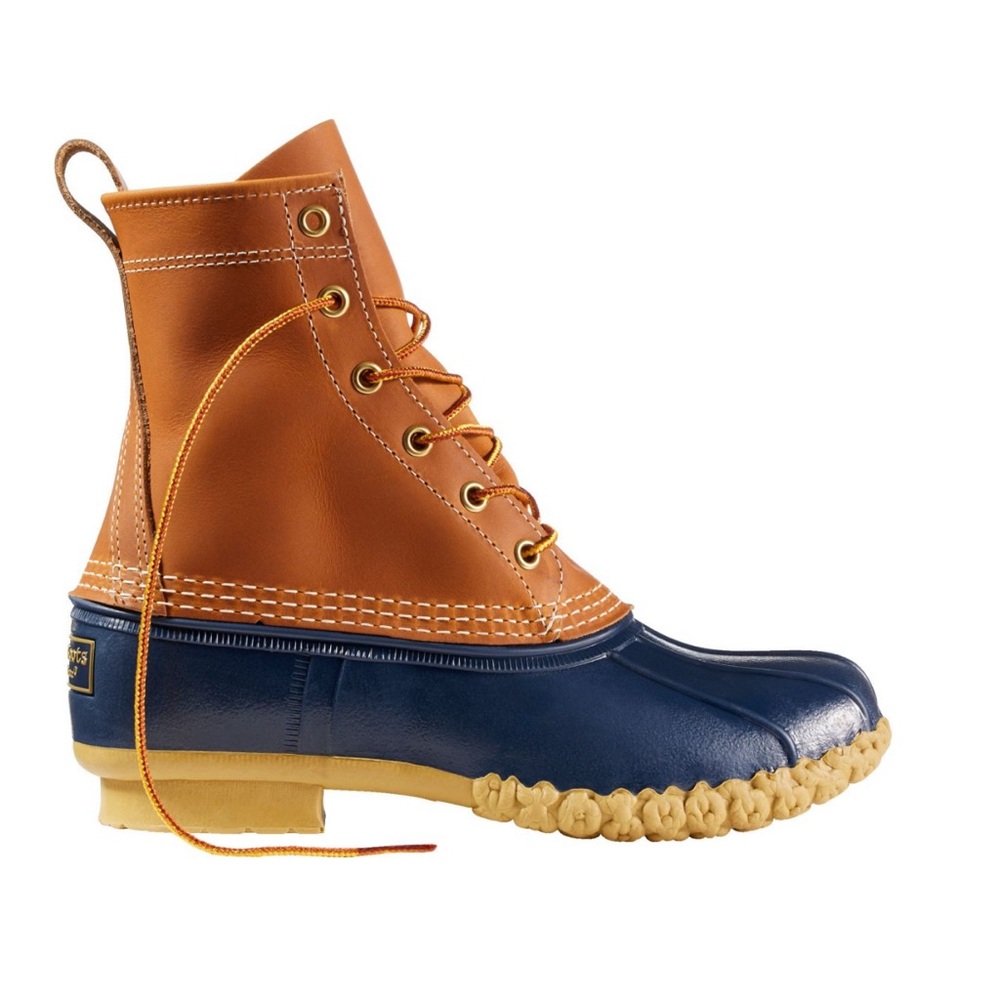 L.L. Bean Tan and Blue Ankle Boots